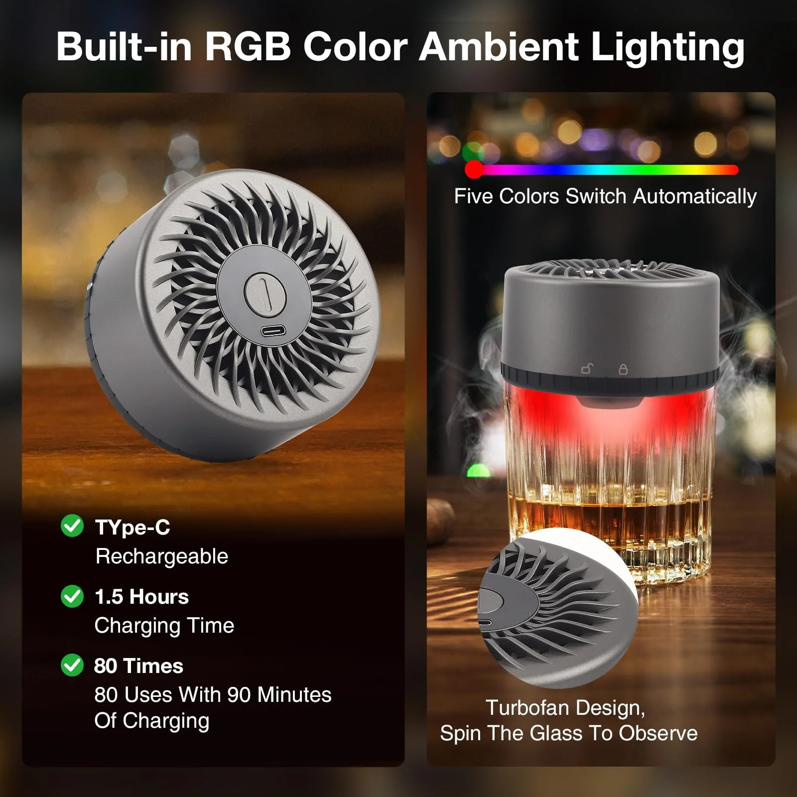 Электрический набор для копчения виски LIFEJXWEN, фото №3