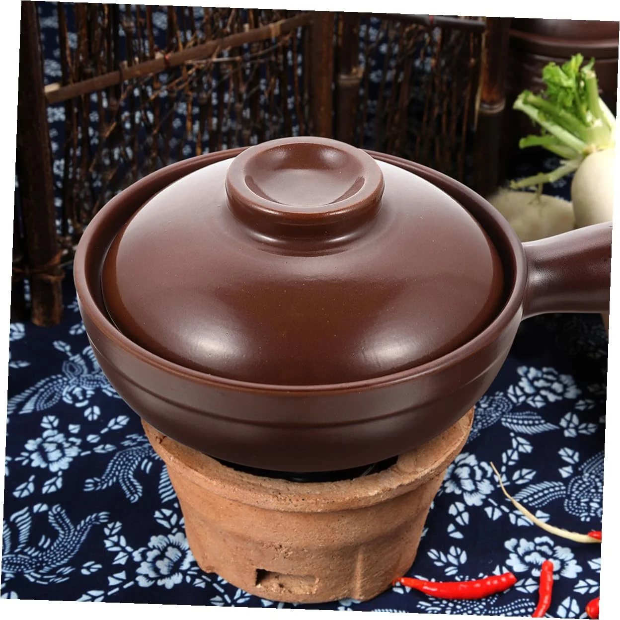 Кастрюля керамическая с крышкой и антипригарным покрытием термостойкая, фото №7