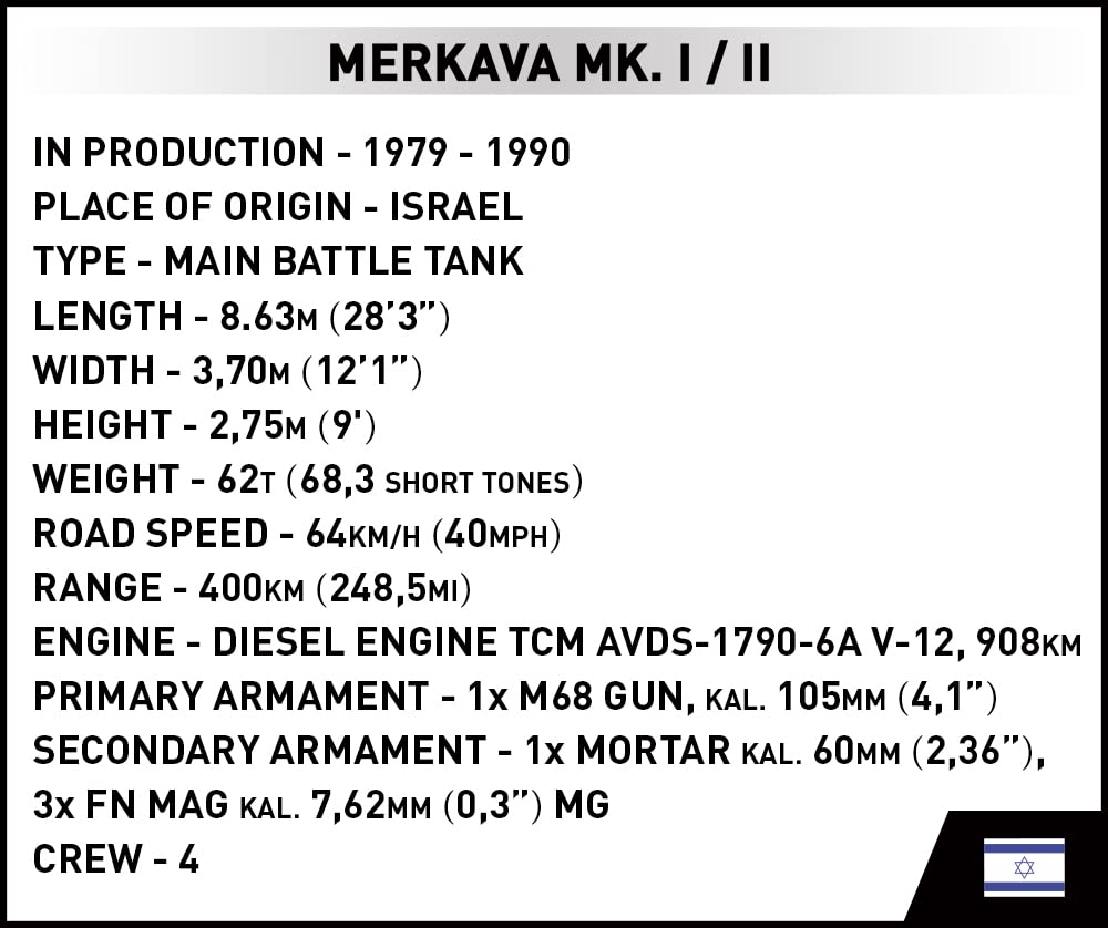 Конструктор Cobi Merkava Mk. 1/2, фото №10