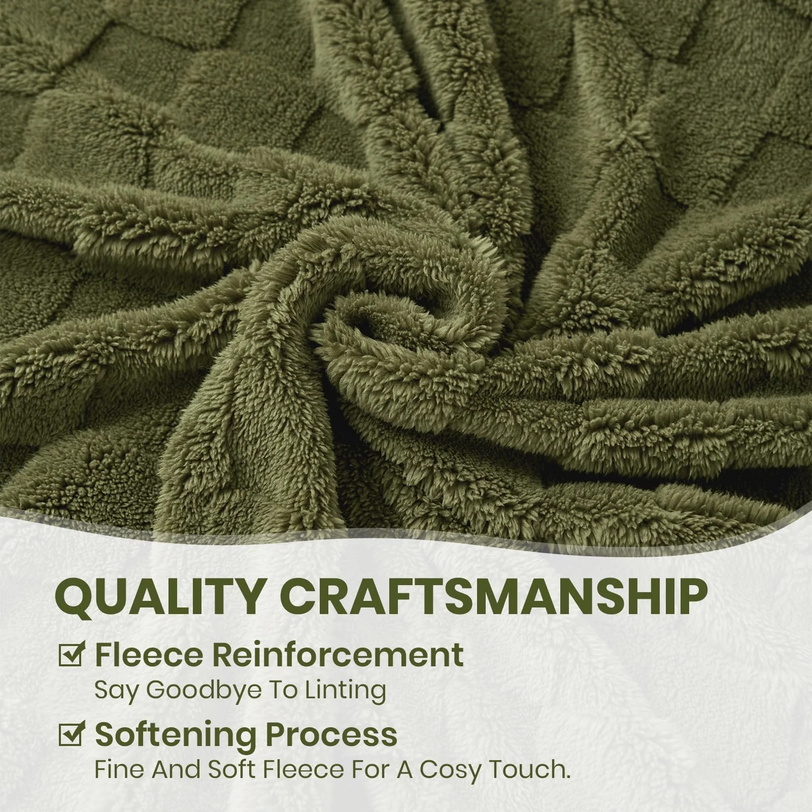 Одеяло Good Nite Мягкое Пушистое, 150 x 200 см, Пушистое одеяло, Флисовое одеяло для дивана и покрывала, Мягкое одеяло в клетку для весны, лета, осени, зимы, четырех сезонов, фото №2