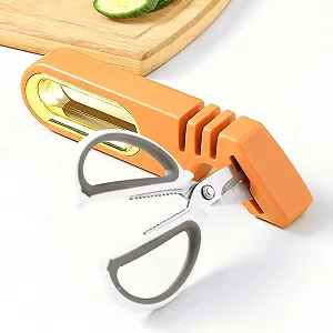 Точило для ножів SEAFRONT 4-in-1 вольфрамова сталь яскраво-помаранчева - Фото 1