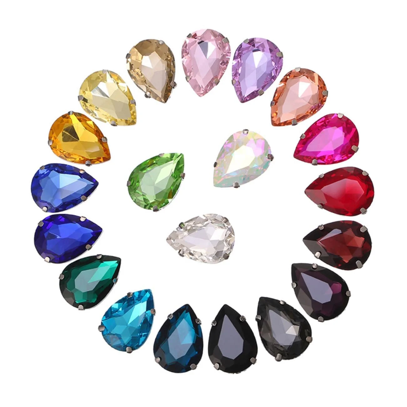 Стрази Крапля Водоспаду 150 шт. Різні Кольори, фото №4