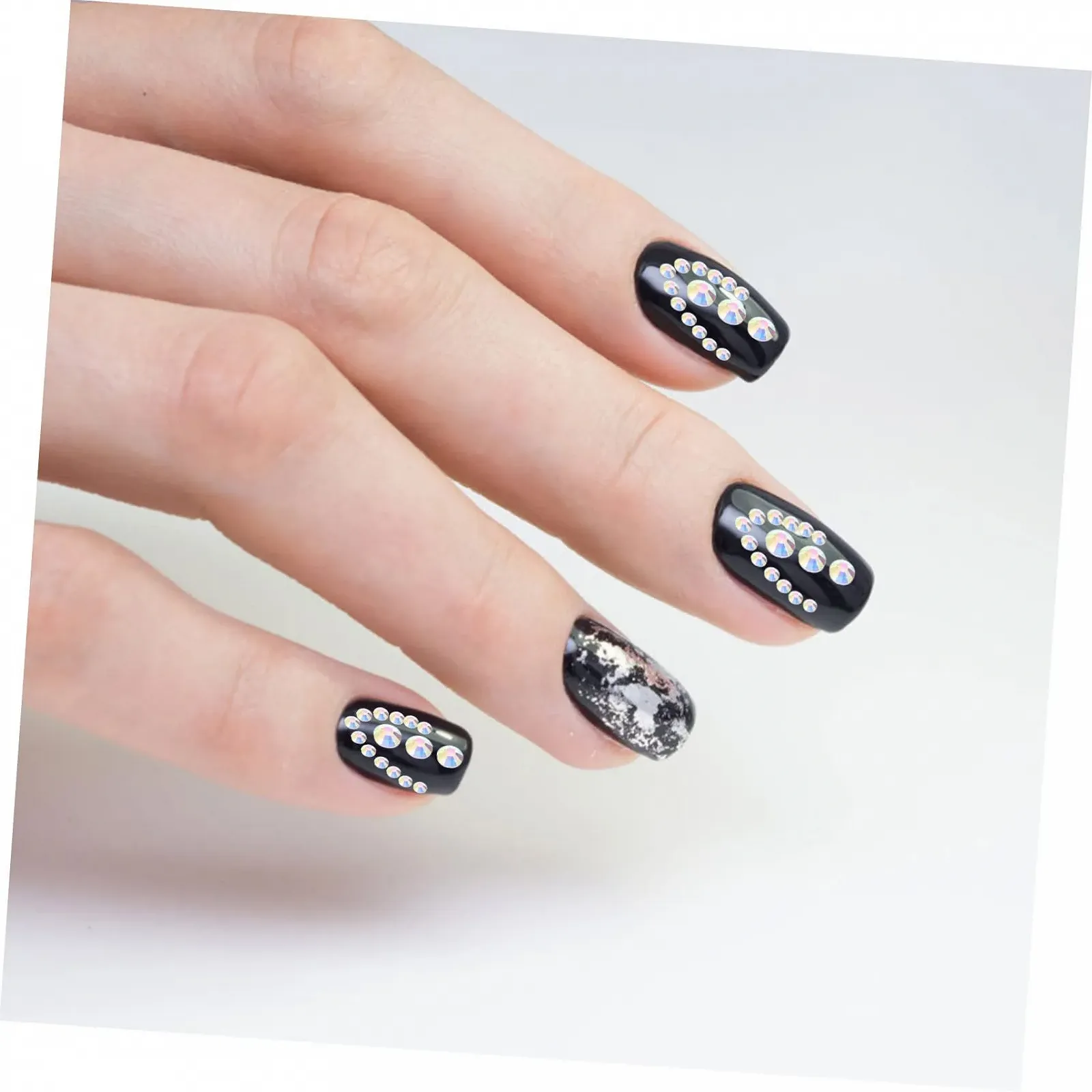 Стрази для нігтів Healeved для манікюру, декор, DIY, плоска задня частина, аксесуари для нейл-арту, фото №7