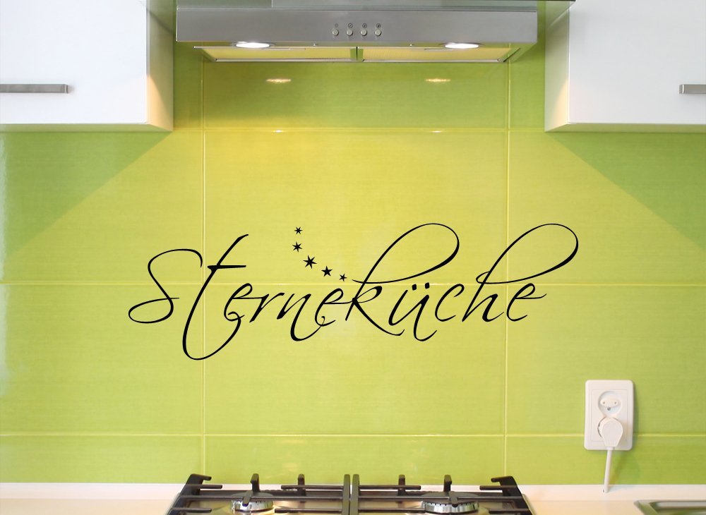 Наклейка на стіну Grandora W768 Кухня Зірки 80 x 25 см Трав'яний зелений, фото №1