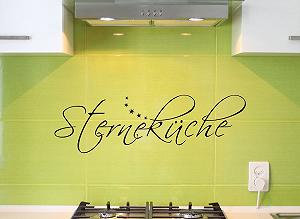 Наклейка на стіну Grandora W768 Кухня Зірки 80 x 25 см Трав'яний зелений - Фото 1