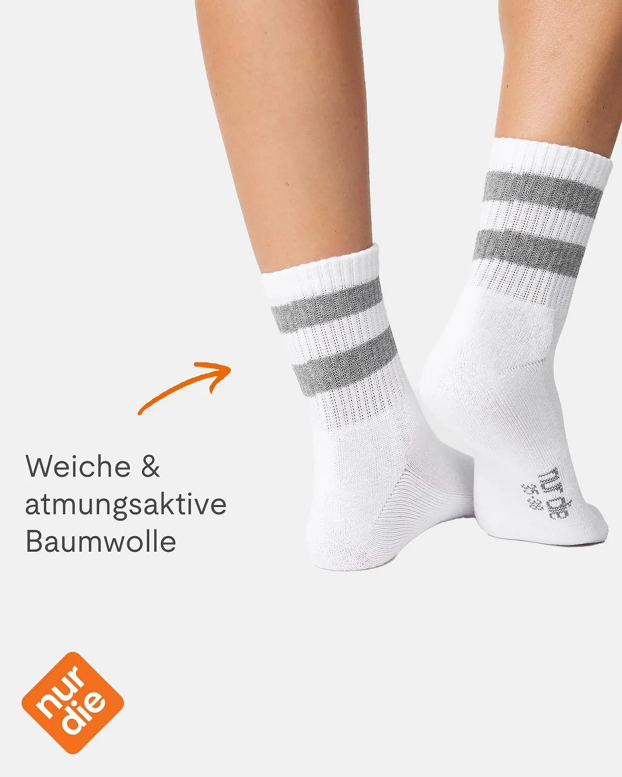 Шкарпетки Nur Die Ретро Теніс, 3 шт. Високі спортивні, фото №4