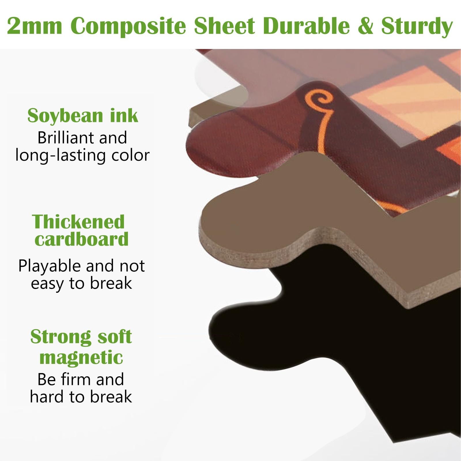 Магнітний пазл Тварини 3-в-1 9-12-16 деталей, фото №2