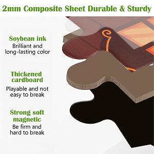 Магнітний пазл Тварини 3-в-1 9-12-16 деталей synthetic.ua - Фото 1