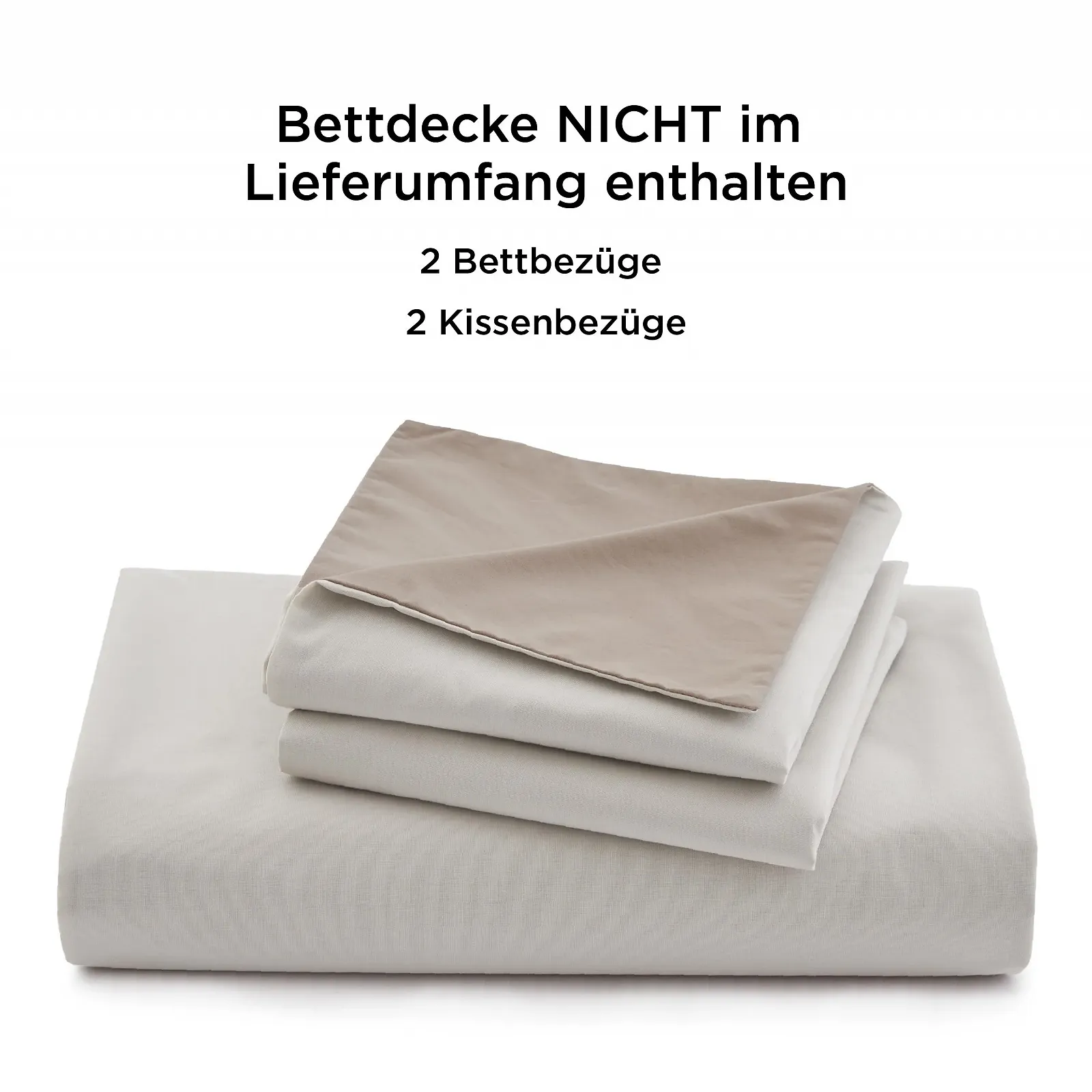Постельное белье BEDSURE Хлопок 135 x 200 см Бежевый Двусторонний, фото №7