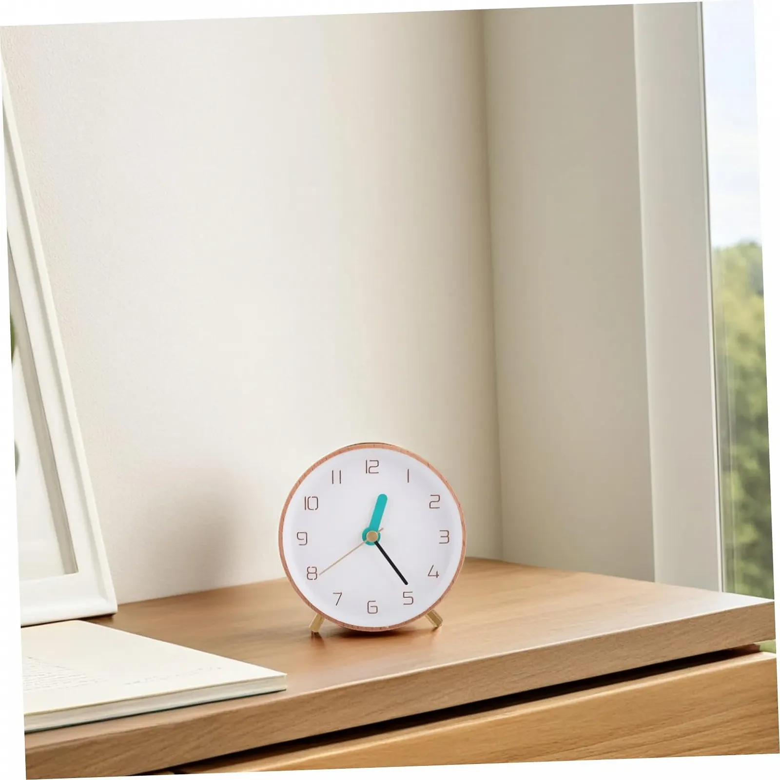 Годинник Настільний PartyKindom Дерев'яний Аналоговий Мінімалістичний Великі Цифри, фото №5 Годинник Настільний PartyKindom Дерев'яний Аналоговий Мінімалістичний Великі Цифри, фото №5