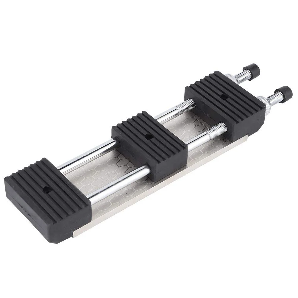 Точильный камень двухсторонний 400 Grit 1000 Grit для деревообрабатывающих и кухонных ножей с регулируемым основанием, фото №3