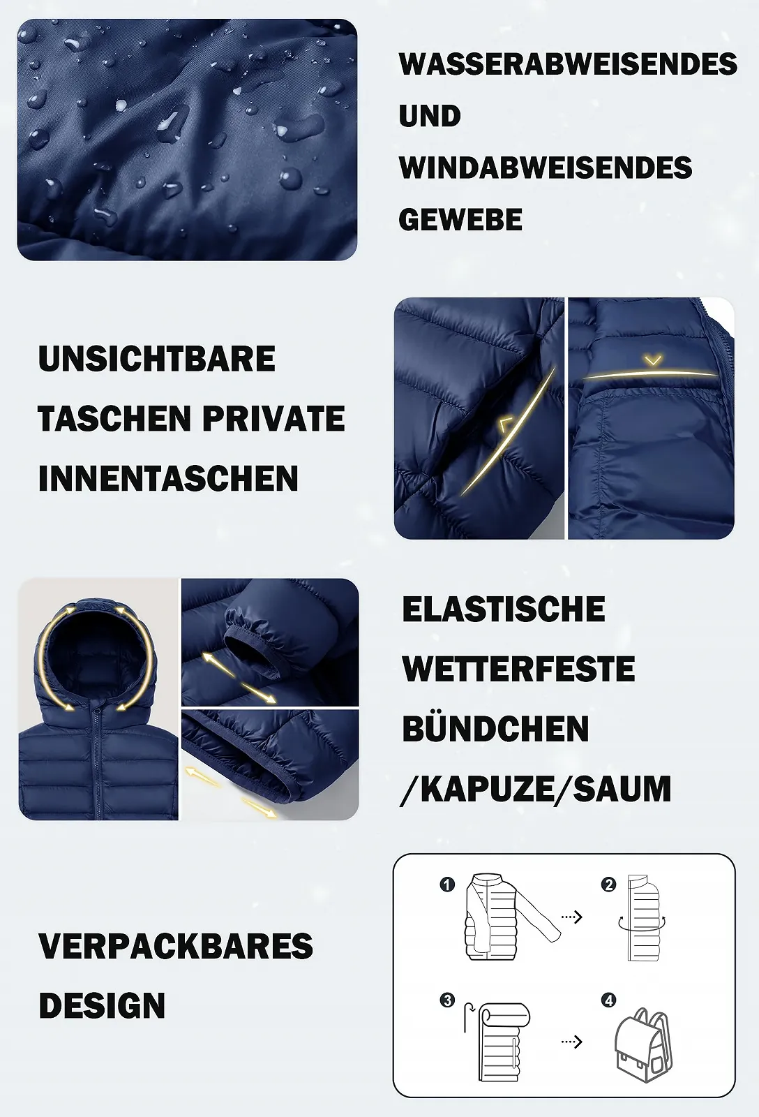 Зимова куртка для дівчаток та хлопчиків maoo garden Легка куртка з капюшоном, фото №5