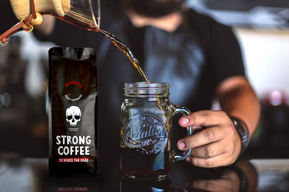 Кава в зернах 1 kg (кілограм), Intense and Full Flavour, High Caffeine Content, Double Roasted, Natural Strong Coffee, фото №2