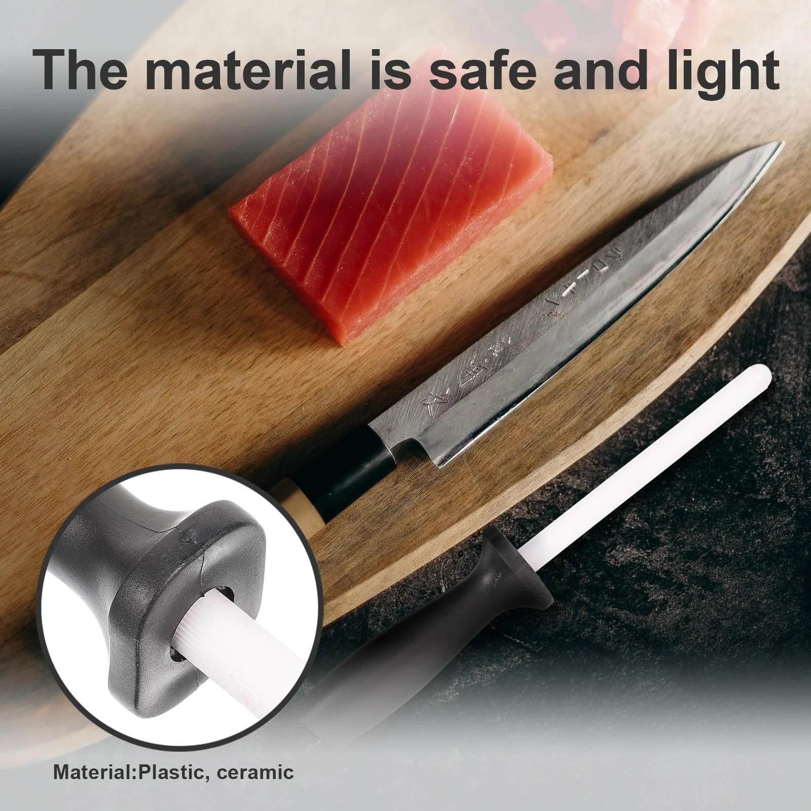 Мусат керамічний TOPBATHY Professional Ceramic зносостійкий ергономічний, фото №7