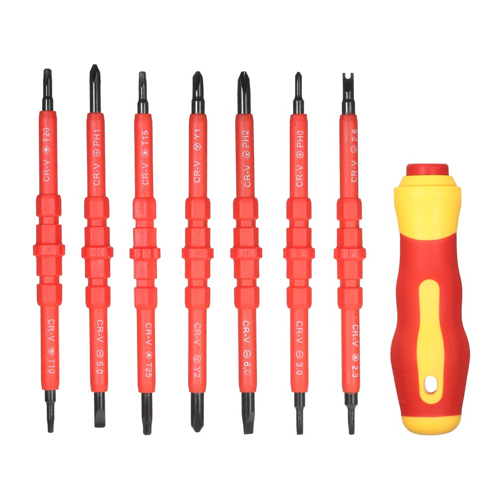 Набор отверток Generic Magnetic Changeable 7 in 1 Insulated 1000 V, фото №4