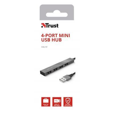 Концентратор Trust Halyx Aluminium 4-Port Mini USB Hub 23786_TRUST, фото №7
