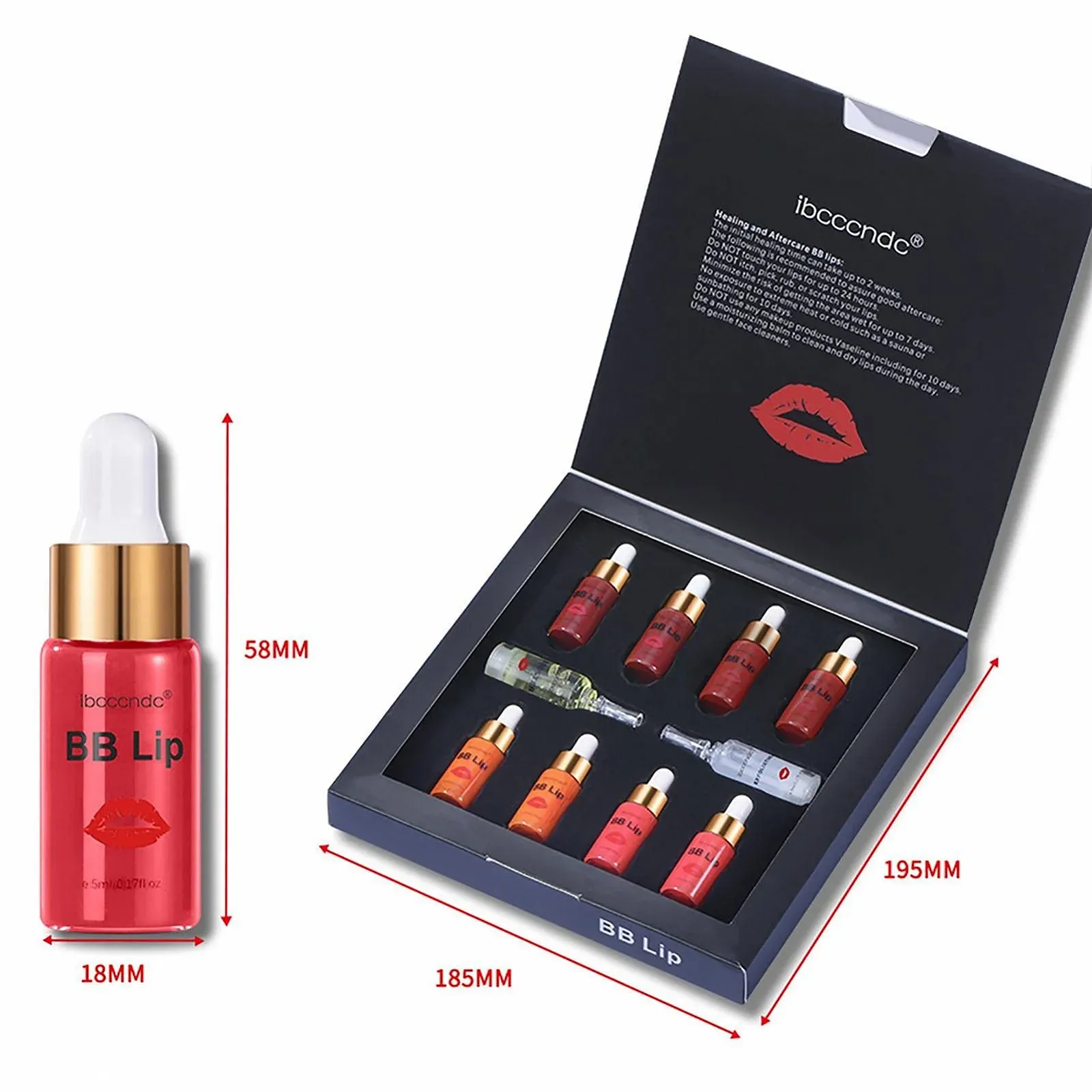 Набір напівперманентного блиску для губ Adawd, для більш повних зволожених губ, фото №6 Набір напівперманентного блиску для губ Adawd, для більш повних зволожених губ, фото №6