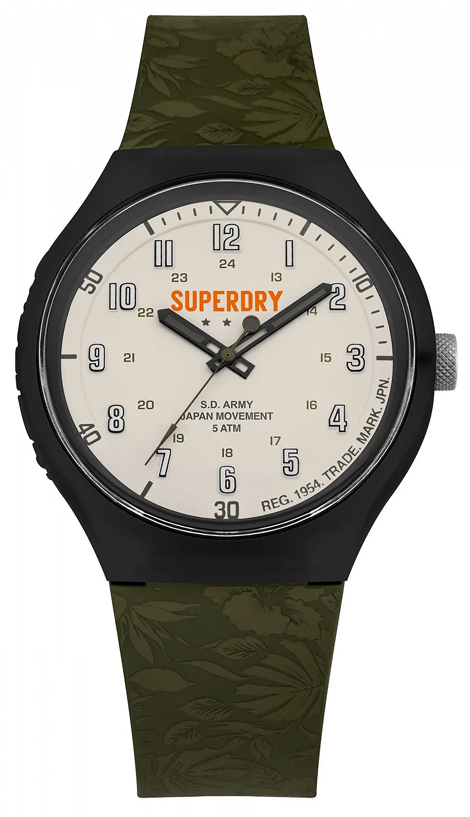 Чоловічий аналоговий годинник Superdry SYG225N з силіконовим ремінцем, фото №1