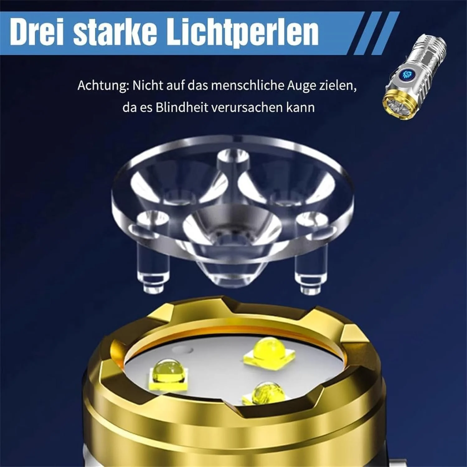 Ліхтарик LED Надзвичайно яскравий Акумуляторний Портативний міні з 5 режимами освітлення Водонепроникний тактичний для кемпінгу Пішого туризму Надзвичайна ситуація (2 штуки Mix), фото №6 Ліхтарик LED Надзвичайно яскравий Акумуляторний Портативний міні з 5 режимами освітлення Водонепроникний тактичний для кемпінгу Пішого туризму Надзвичайна ситуація (2 штуки Mix), фото №6