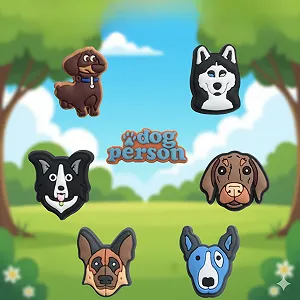 Джибитсы собаки домашние животные Dog Jibbitz 7 шт аксессуары крокс украшение Dz_170_3 - Фото 1