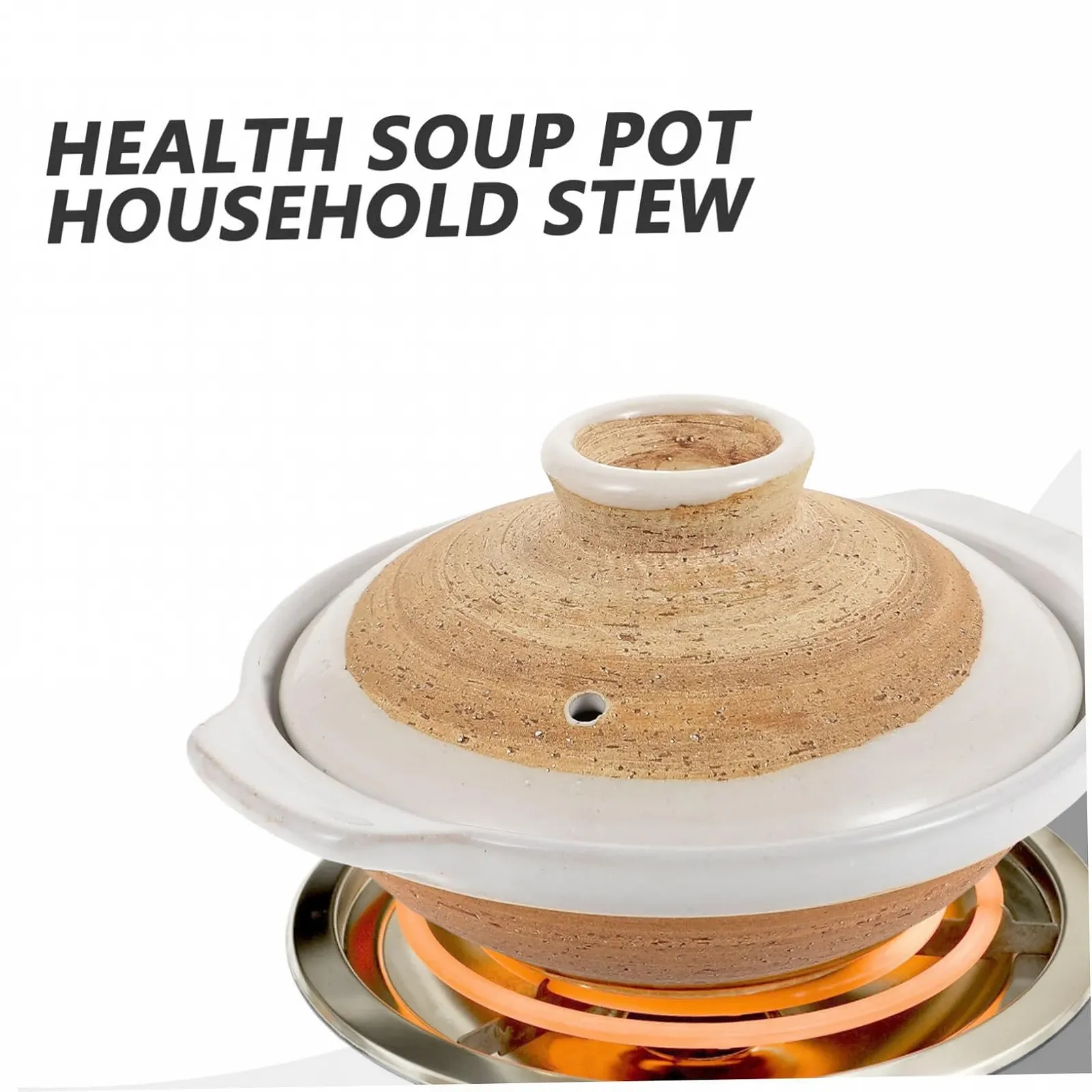 Каструля INOOMP керамічна з кришкою 18 см антипригарна термостійка, фото №9