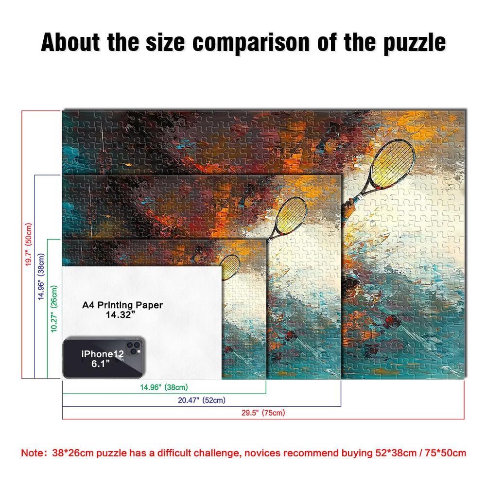 Пазл Tennis Players Action Abstract Painting 1000 элементов 38 x 26 см, фото №5 Пазл Tennis Players Action Abstract Painting 1000 элементов 38 x 26 см, фото №5