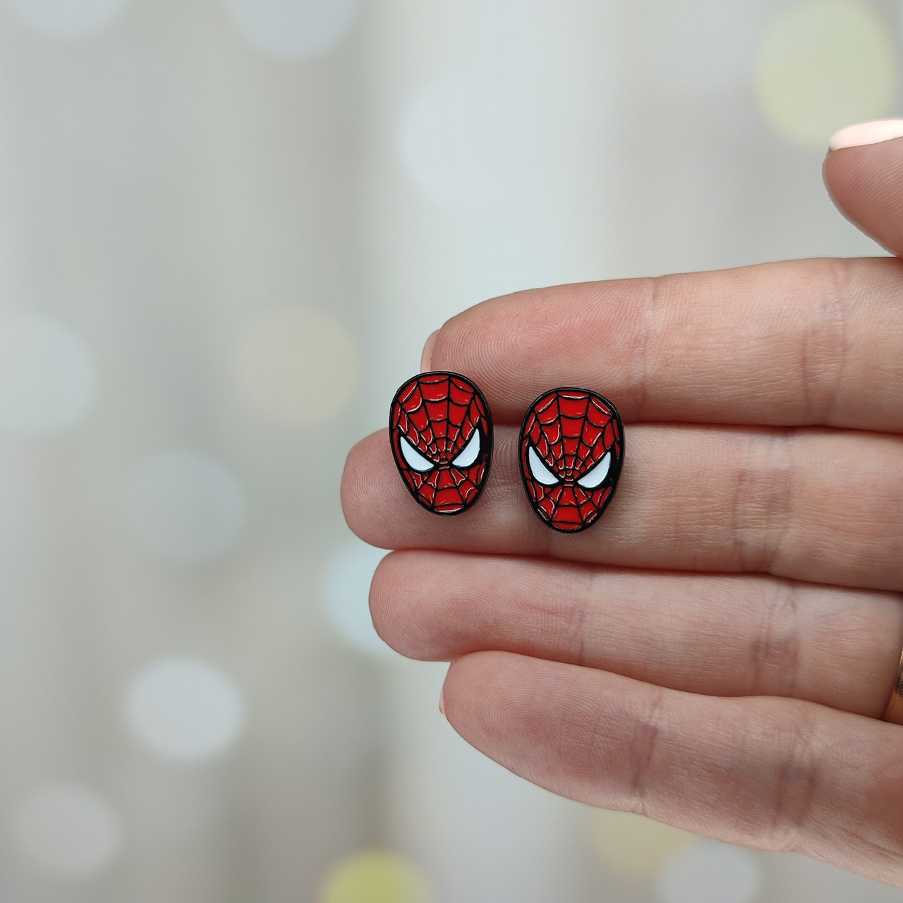 Сережки с супергероями Spider-Man Человек-паук Marvel Comics, фото №1