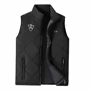 Жилет с подогревом для мальчиков 2026 Зимняя одежда Smart Heating Pad USB Зарядка Теплая безрукавка Детский Термо внутренний слой стеганый - Фото 1