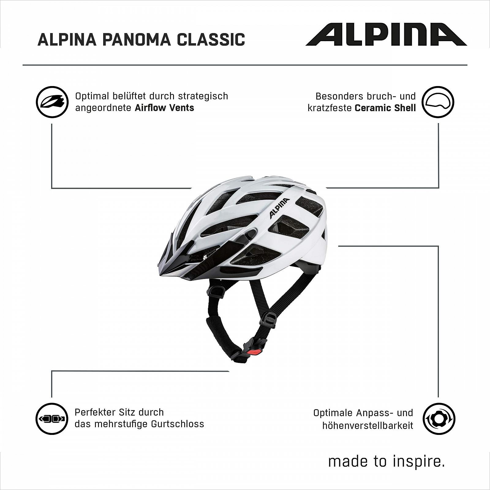 Шлем ALPINA PANOMA Classic - легкий, с оптимальной вентиляцией, велосипедный шлем для взрослых, фото №11