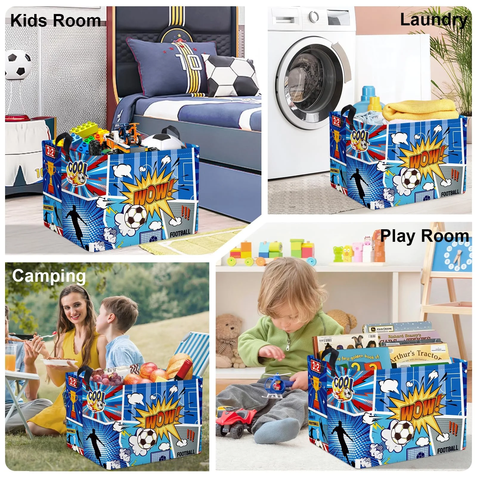 Корзина для игрушек HUUMONSS Детская, складная, для мальчиков, большая, 36 л, фото №7 Корзина для игрушек HUUMONSS Детская, складная, для мальчиков, большая, 36 л, фото №7