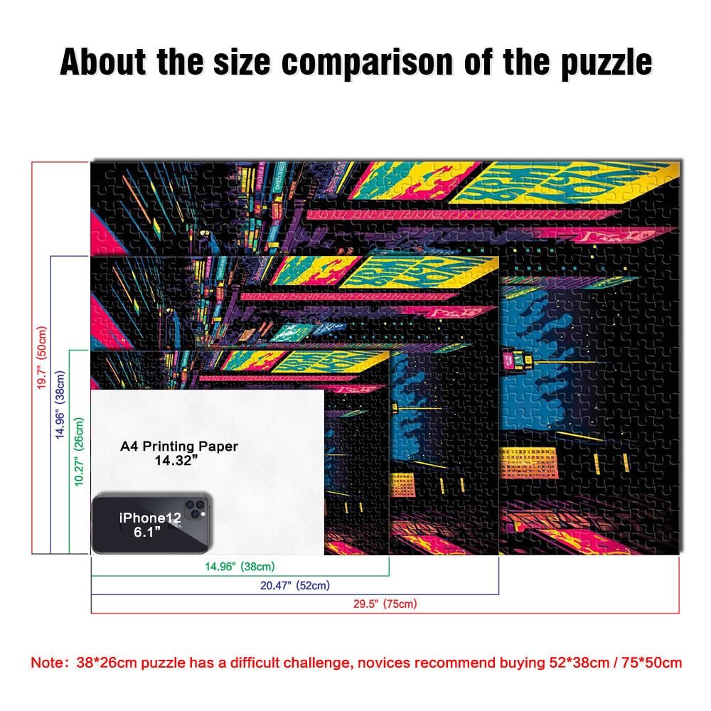 Пазл Електричний нічний пейзаж 1000 деталей 38 x 52 см, фото №5