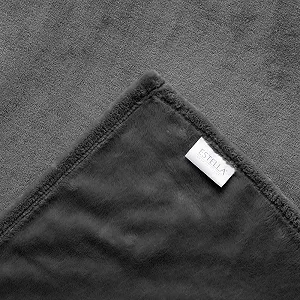 Покривало ESTELLA Polar Fleece Anthracite Пухнаста Мікрофібра Фланель 150 x 200 см synthetic.ua - Фото 1