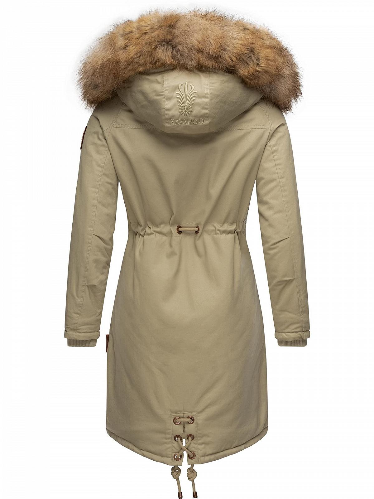 Navahoo Lady Like Женская зимняя куртка со съемным искусственным мехом 6 цветов, фото №3