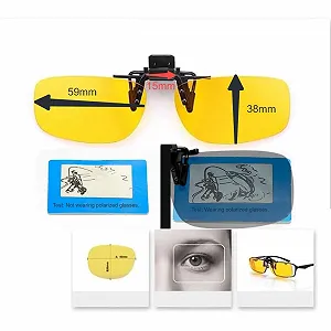 Солнцезащитные очки LIANRISES Клипса Желтый synthetic.ua - Фото 1