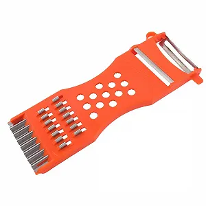 Тертка sourcingmap Овочева Фруктова 17 см Помаранчевий - Фото 1