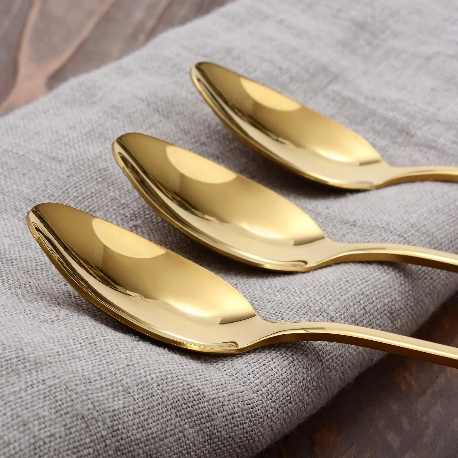 Ложка для лате макіато GRÄWE Königstein, набір 6 штук, золотий колір, довгі, фото №4 Ложка для лате макіато GRÄWE Königstein, набір 6 штук, золотий колір, довгі, фото №4