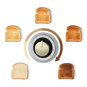 Тостер Breville Mostra VTT935X-01 2 скибочки Moonshine Silver, пластик, срібний synthetic.ua - Фото 1