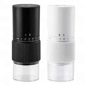 Электрическая кофемолка Wiederaufladbare, 30 режимов помола, черная - Фото 1