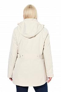 Жіноча Куртка Ulla Popken Plus Size Softshell Довга Водонепроникна 2 Way Zip з Капюшоном 837664 synthetic.ua - Фото 1