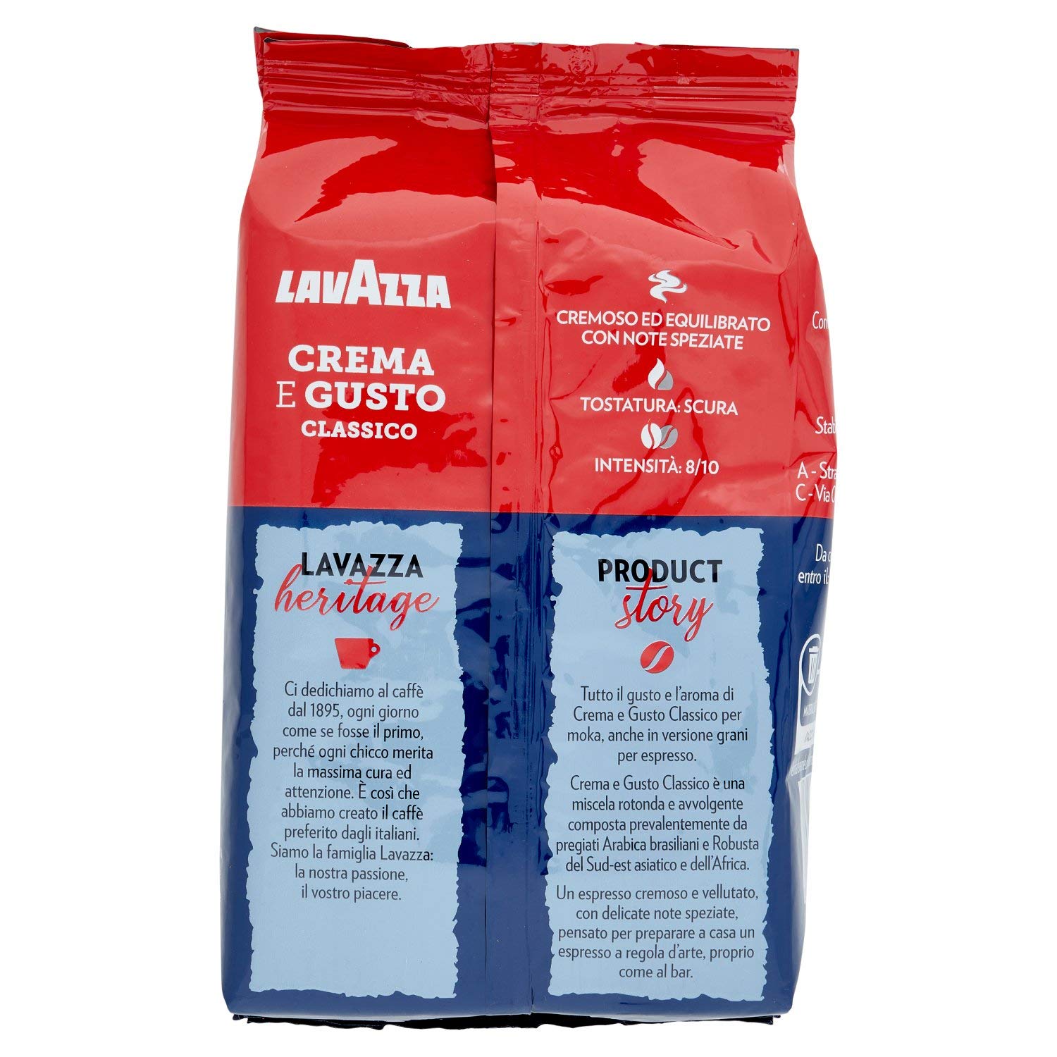 Кава в зернах Lavazza Crema e Gusto Espresso Classico 1 кг, фото №3
