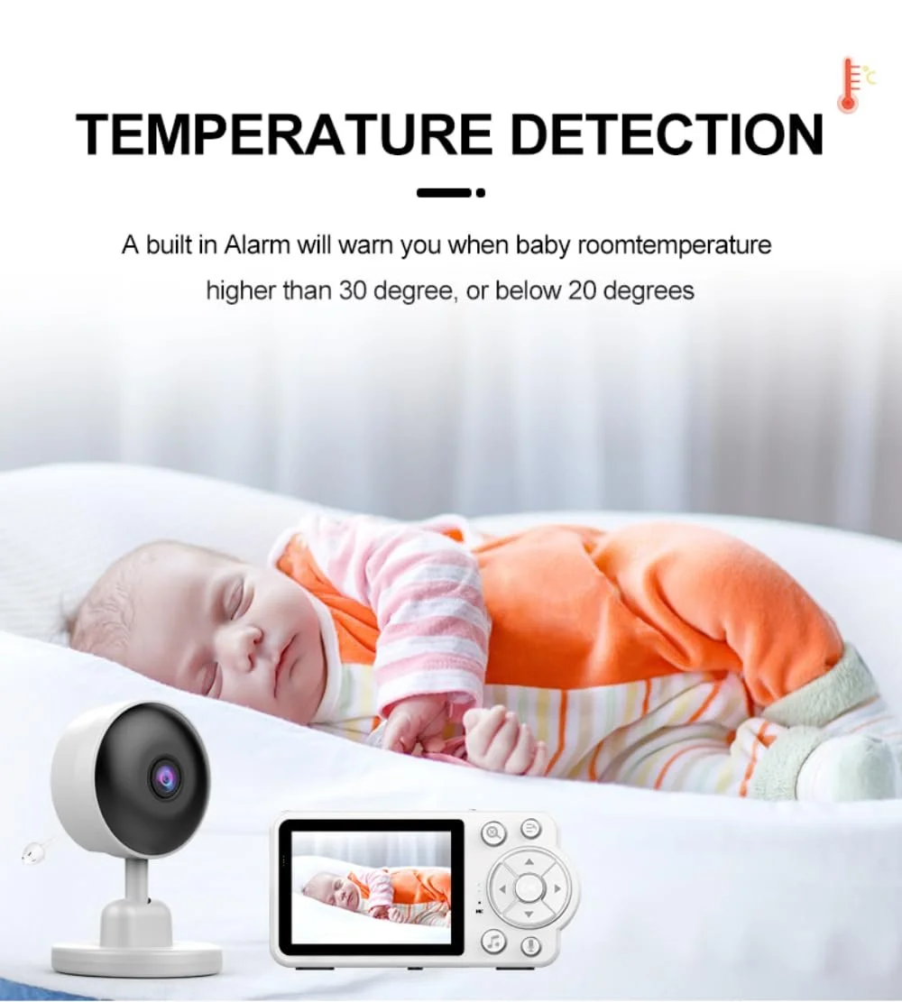 Відеоняня Winnes 2.8 дюймів 480p 4X Zoom VOX 2.4 GHz, фото №4 Відеоняня Winnes 2.8 дюймів 480p 4X Zoom VOX 2.4 GHz, фото №4