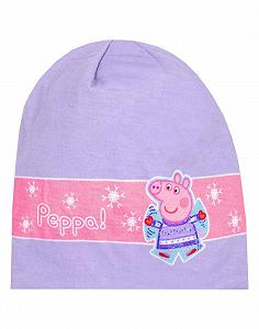 Шапка Peppa Pig Детская Зимняя Шерстяная Фиолетовая synthetic.ua - Фото 1