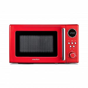 Микроволновая печь MEDION MD15000 Retro 20 л 800 Вт Красная - Фото 1