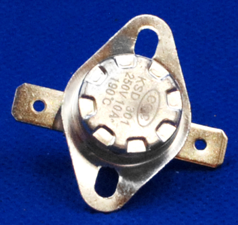 Термореле KSD 301 (190*C 10A 250V с кнопкой для утюгов и обогревателей арт.tr059, фото №1