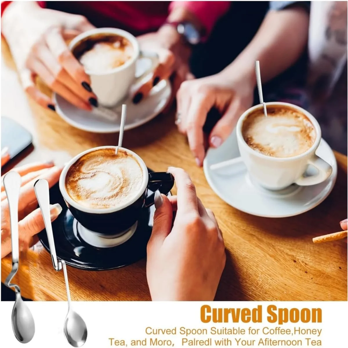 Ложка для меду з нержавіючої сталі, набір з 2 ложок для джему, фото №8