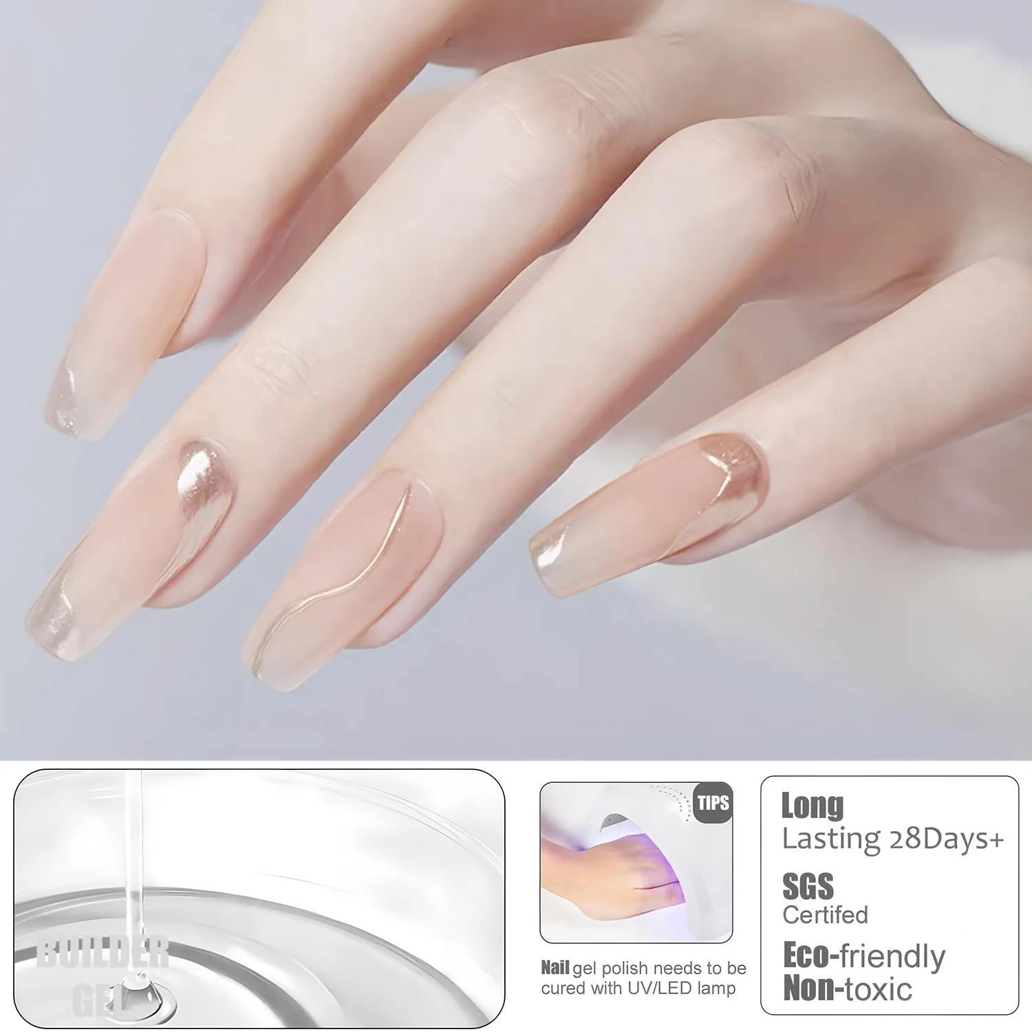 Топ Матовый Vishine 16 мл, устойчивый к пудре, фото №3