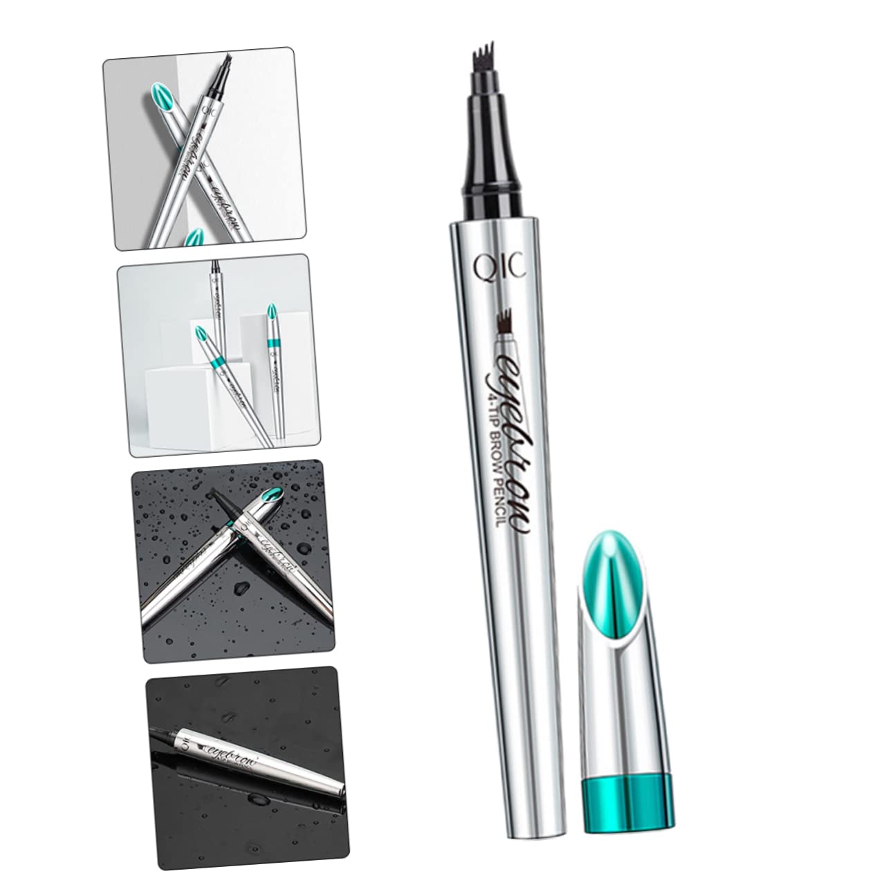 Жидкий карандаш MERRYHAPY для бровей с щеточкой, против пота, пластиковая туба, фото №4