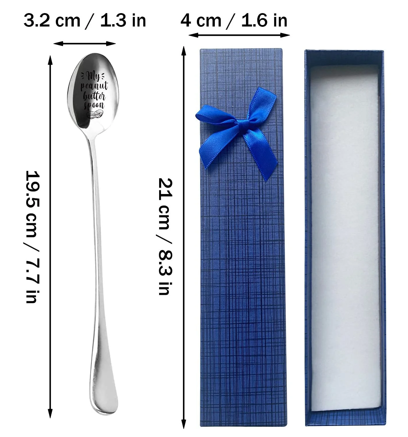 Ложка для арахісової пасти з нержавіючої сталі, фото №6 Ложка для арахісової пасти з нержавіючої сталі, фото №6