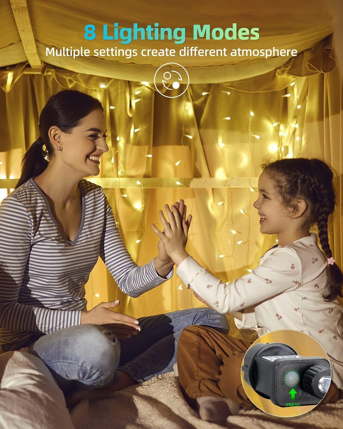 Гирлянда LED LEDYA 10 м 100 LED, 8 режимов, IP44, фото №3