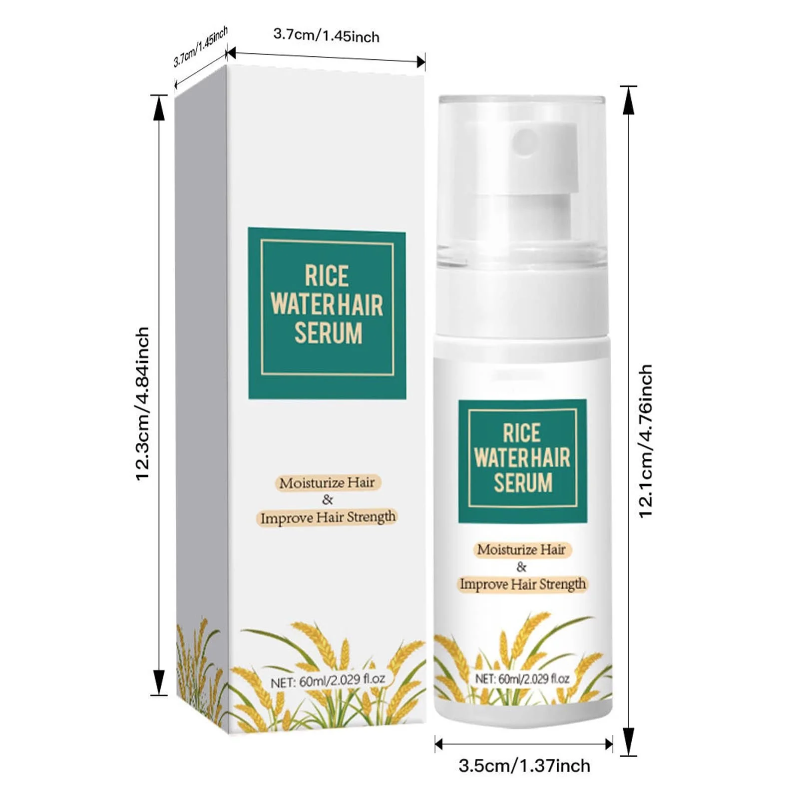 Сироватка для росту волосся з рисовою водою Hppsctink, 60 мл, фото №2